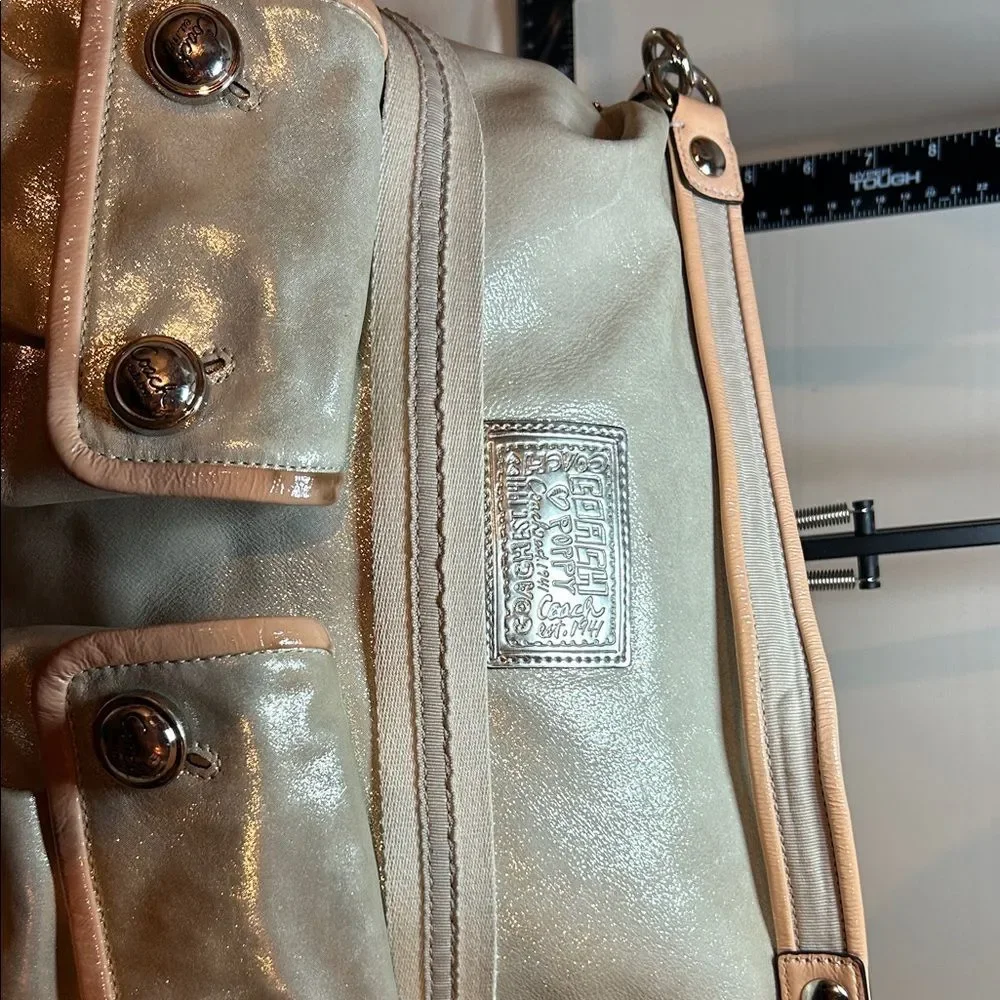 Coach Shimmering Gold Shoulder Bag - Picture 4 of 7
